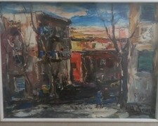 RADAMES TOMA ANTICO QUADRO DIPINTO NAPOLI PUGLIA