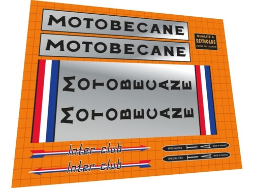 Set decalcomanie motobecane - set,