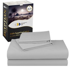 Set Lenzuola Queen Size Certificate 100% Cotone Egiziano - Set Lenzuola Queen Size Pe...