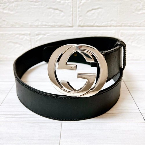 Gucci cintura pelle nero - cintura,