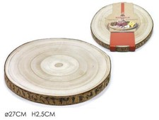 TAGLIERE TONDO LEGNO Ø27CM ART.635761