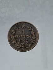 r76_682) Vittorio Emanuele II (1861-1878) - 1 centesimo 1862 Napoli CIRCOLATO