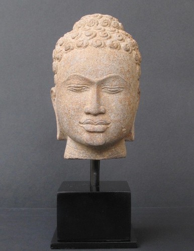 Testa buddha khmer - testa, in