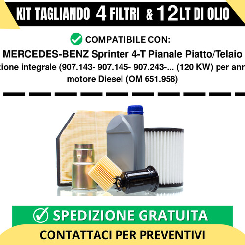 Tagliando per mercedes benz - per, mercedes-benz
