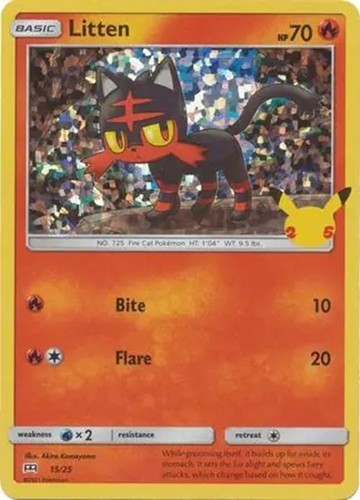 Litten pokemon - 15/25,