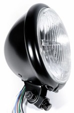 Faro Moto Anteriore Nero