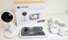 Motorola VM64 Connect Baby Monitor con Fotocamera - Display HD 4,3", Temp Monitor