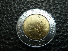 MONETA DA LIRE 500  DELLA