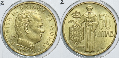 Monaco 1962 centimes 241086 - monaco,