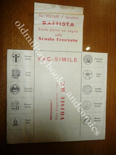 Fac simile scheda - fac-simile,