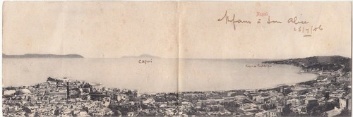 Napoli cartolina doppia - napoli,