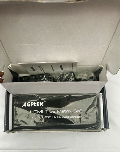 Agptek 6x2 hdmi matrix - 4k,