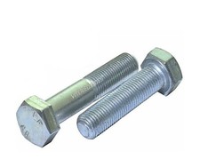 VITI M10 BULLONI PERNI TESTA ESAGONALE IN ACCIAIO 8.8 ZINCATO UNI 5739 5737