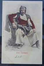 Cartolina costume sardo - costume,