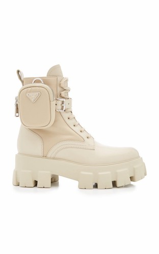 Prada monolith leather and - prada,
