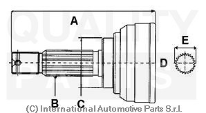 Kit giunto omocinetico nissan - giunto,