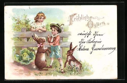Bambini decorano coniglietti - bambini,