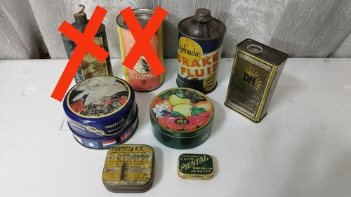 Lotto scatole latta polvere - 6,