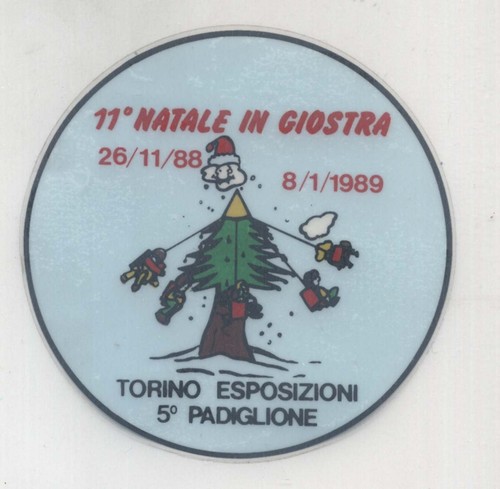 Adesivo natale in - adesivo, giostra