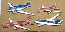 4 SPILLE PINS-IBERIA AIRLINES-AEREO/PLANE-BADGE PATAS STIFTE BROCHES-OLD VINTAGE