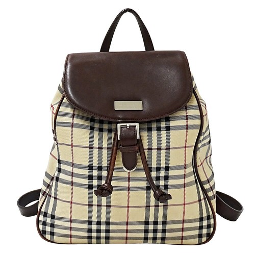 Burberry nova check mini zaino - check,