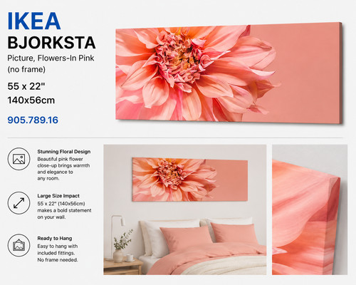 Ikea bjorksta quadro fiori in - bjorksta, fiori-in
