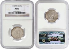 i-550024 Italia 5 Lire 1930 R