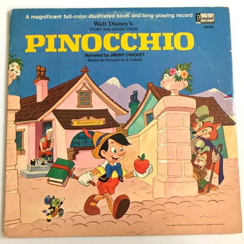 Pinocchio walt disney - walt, vinyl