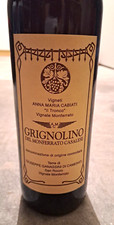Vino rosso grignolino doc - vino,