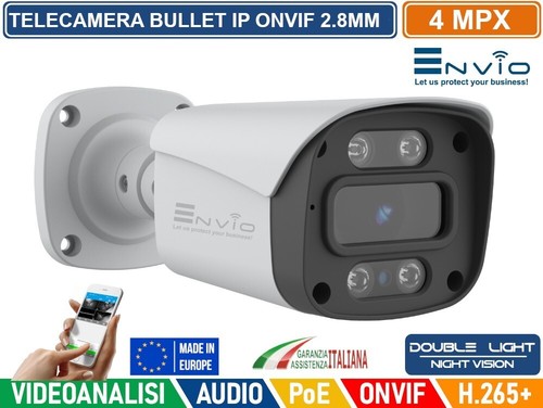 Telecamera 4mpx poe - ip, h265+