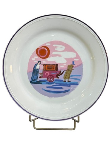 Piatto decorato longaretti - piatto, decorato,