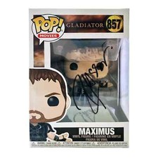 Russell Crowe Signed Funko POP! Autografato 857 Maximus Gladiator PROOF