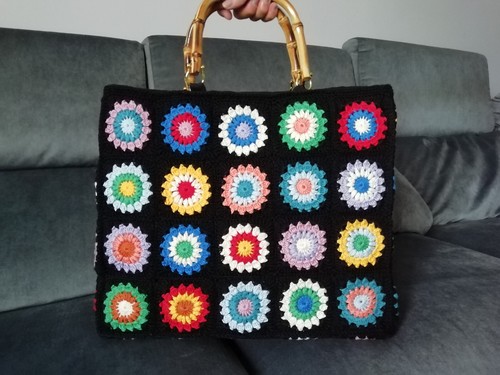 Borsa all uncinetto - borsa, all'uncinetto