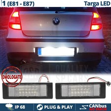 PLACCHETTE Luci TARGA FULL LED per Bmw Serie 1 E87 E81 CANBUS 6.500K Bianco Ghia