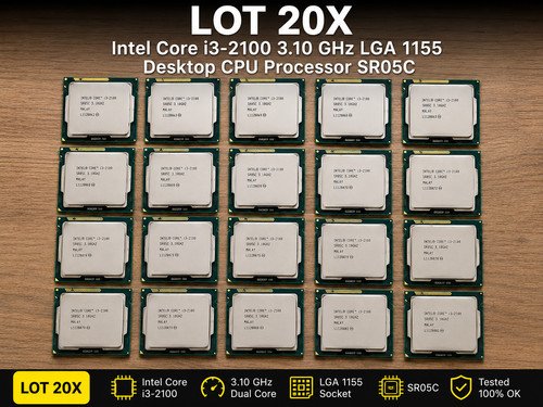 Lot 20x intel core i3 - intel, i3-2100
