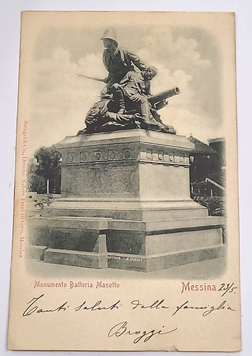1901 messina monumento - messina,
