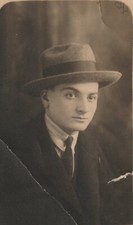 B4 - Foto Photo Fotografia Anni 20 - Giovane Uomo con cappello