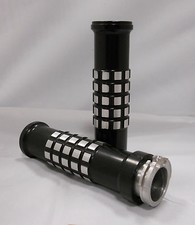 Manopole nere alluminio anodizzato contrast Harley Davidson acceleratore cavo