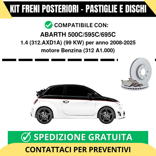 Kit freni posteriori per - kit,