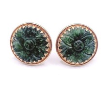 Gemelli pieni d'oro intagliati