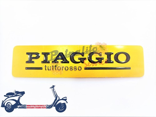 Targhetta piaggio tuttorosso - piaggio,