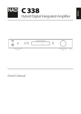 Nad c338 amplificatore - nad, manuale