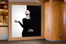 Carta da parati 3D donna