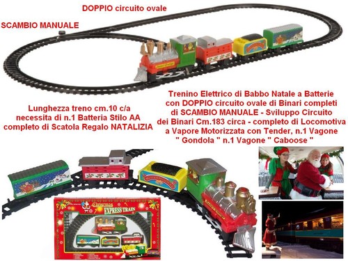 Treno trenino elettrico babbo - trenino,