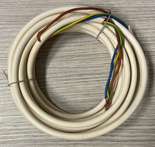 Cavo elettrico tripolare 5m bianco con cavi sezione 2,5