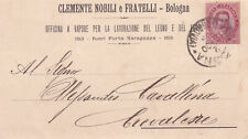 C15180-REGNO,EMILIA ROMAGNA,BOLOGNA LAVORAZIONE LEGNO E FERRO, A CREVALCORE,1890
