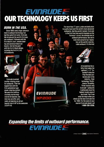 Xp200 1986 evinrude barca - xp200,