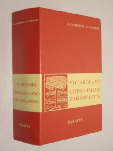 Vocabolario latino italiano - vocabolario,