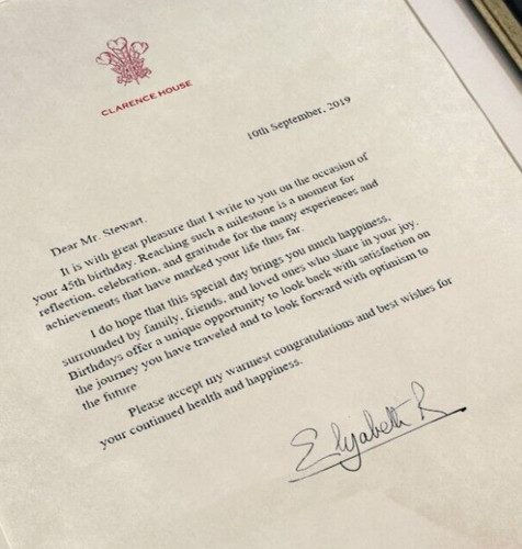 Lettera personalizzata firmata