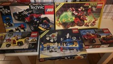 LOTTO LEGO ANNI 80 6970 6889 TECHNIC 8860 8845 Ecc Scatole Istruzioni Minifigure